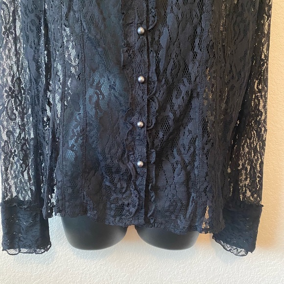 Black Lace Top - Picture 3 of 6